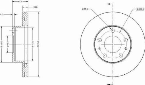 Remy RAD1079C - Əyləc Diski furqanavto.az