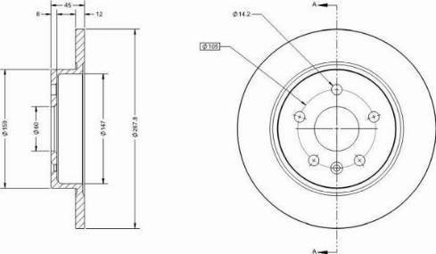 Remy RAD1075C - Əyləc Diski furqanavto.az