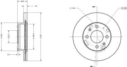 Remy RAD1141C - Əyləc Diski furqanavto.az