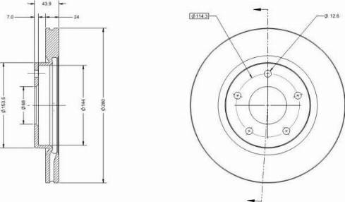 Remy RAD1345C - Əyləc Diski furqanavto.az