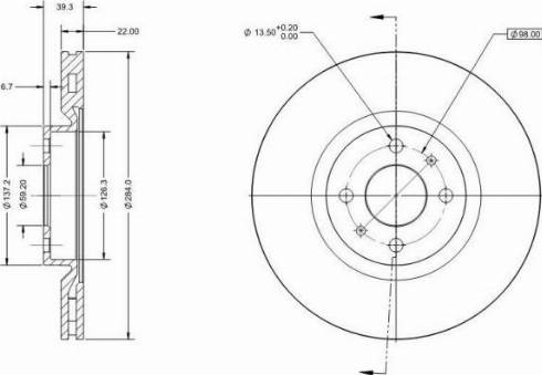 Remy RAD1340C - Əyləc Diski furqanavto.az