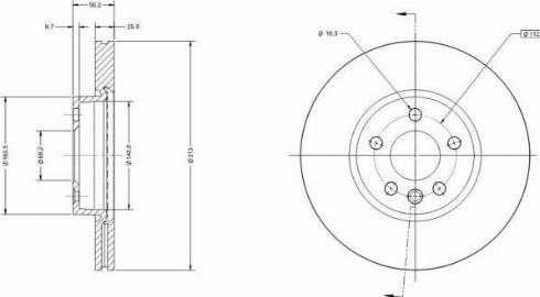 Remy RAD1353C - Əyləc Diski furqanavto.az