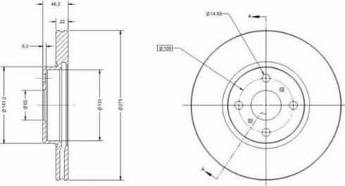 Remy RAD1317C - Əyləc Diski furqanavto.az