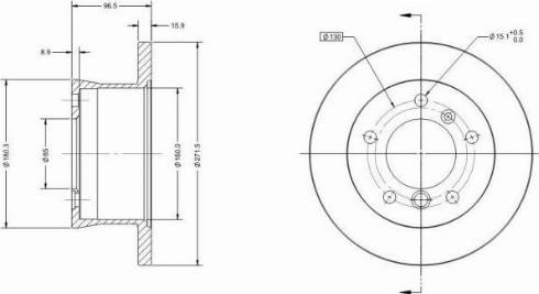 Remy RAD1268C - Əyləc Diski furqanavto.az