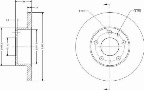 Remy RAD1280C - Əyləc Diski furqanavto.az