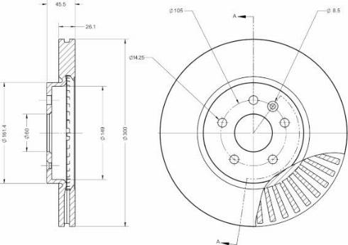 Remy RAD1228C - Əyləc Diski furqanavto.az