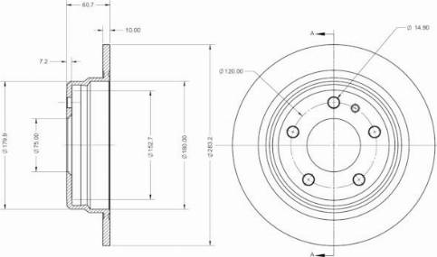 Remy RAD2445C - Əyləc Diski furqanavto.az