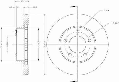 Remy RAD2416C - Əyləc Diski furqanavto.az