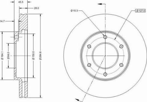 BOSCH 0986AB9667 - Əyləc Diski furqanavto.az