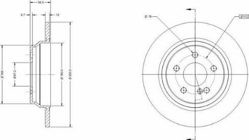 Remy RAD2165C - Əyləc Diski furqanavto.az