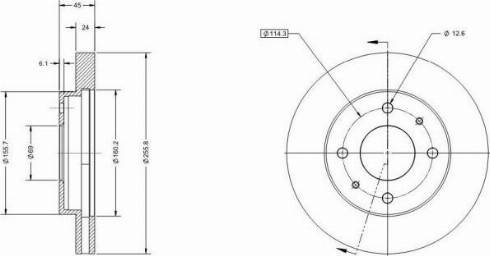 Remy RAD2211C - Əyləc Diski furqanavto.az