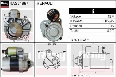 Remy RAS34887 - Başlanğıc furqanavto.az