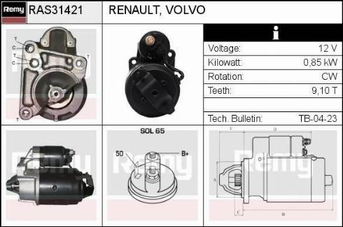 Remy RAS31421 - Başlanğıc furqanavto.az