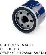 RENAULT 7700112686 - Yağ filtri furqanavto.az