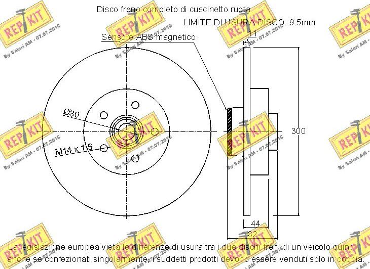 REPKIT RKB2314 - Əyləc Diski furqanavto.az