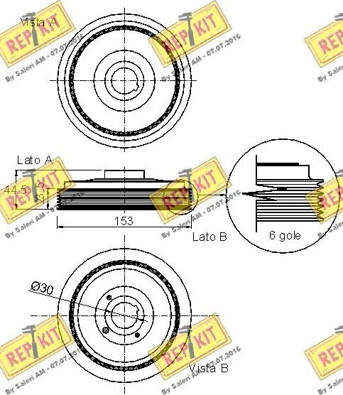 REPKIT RKT9114 - Kəmər kasnağı, krank mili furqanavto.az