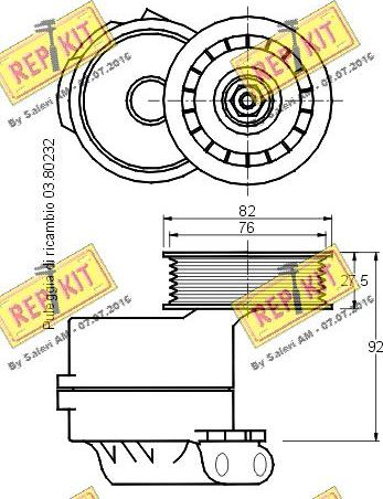 REPKIT RKT1947 - Kəmər Dartıcı, v-yivli kəmər furqanavto.az