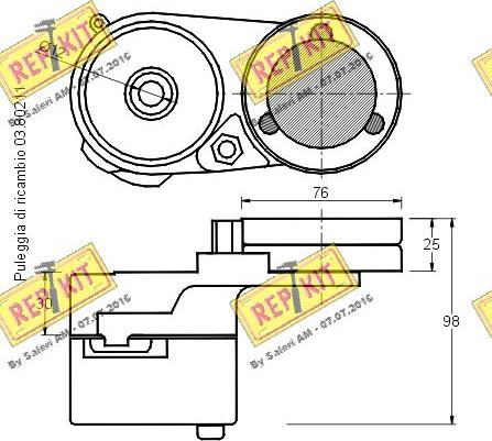 REPKIT RKT1926 - Kəmər Dartıcı, v-yivli kəmər furqanavto.az