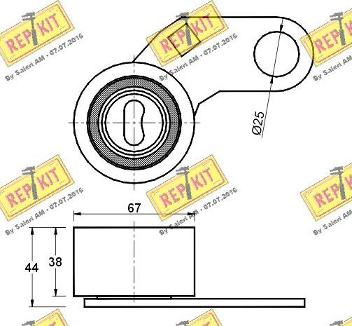 REPKIT RKT1445 - Gərginlik kasnağı, vaxt kəməri furqanavto.az