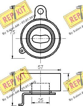 REPKIT RKT1440 - Gərginlik kasnağı, vaxt kəməri furqanavto.az