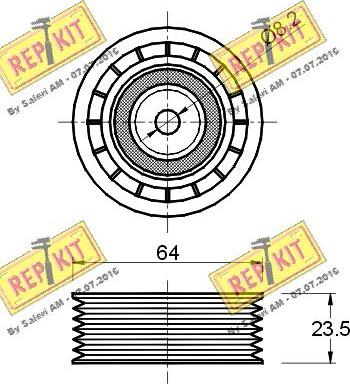 REPKIT RKT1469 - Yönləndirmə / Bələdçi Kasnağı, v-yivli kəmər furqanavto.az