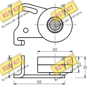 REPKIT RKT1413 - Gərginlik kasnağı, vaxt kəməri furqanavto.az