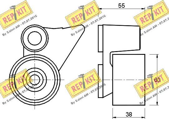 REPKIT RKT1599 - Gərginlik kasnağı, vaxt kəməri furqanavto.az