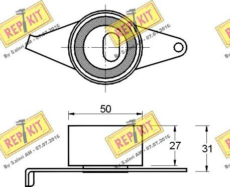 REPKIT RKT1593 - Gərginlik kasnağı, vaxt kəməri furqanavto.az