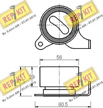 REPKIT RKT1535 - Gərginlik kasnağı, vaxt kəməri furqanavto.az