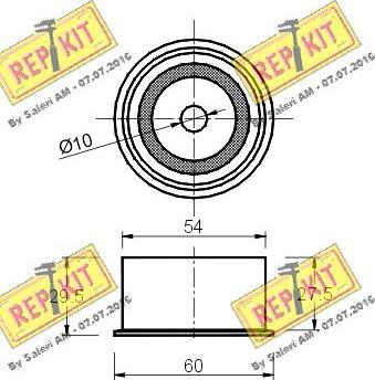 REPKIT RKT1537 - Yönləndirmə / Bələdçi kasnağı, vaxt kəməri furqanavto.az