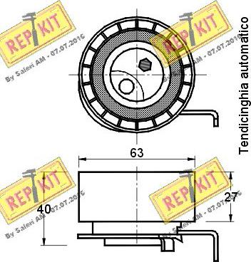 REPKIT RKT1570 - Gərginlik kasnağı, vaxt kəməri furqanavto.az