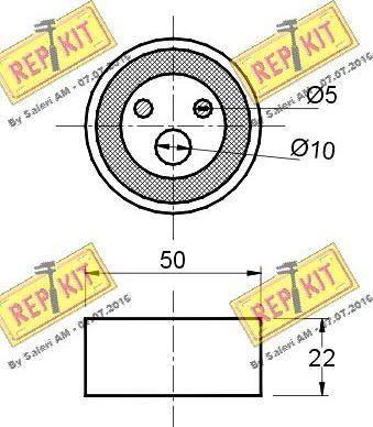 REPKIT RKT1087 - Gərginlik kasnağı, vaxt kəməri furqanavto.az