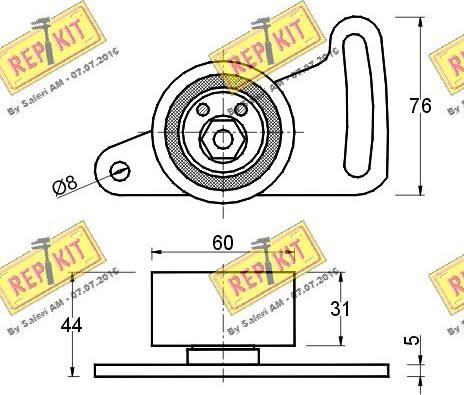 REPKIT RKT1161 - Gərginlik kasnağı, vaxt kəməri furqanavto.az