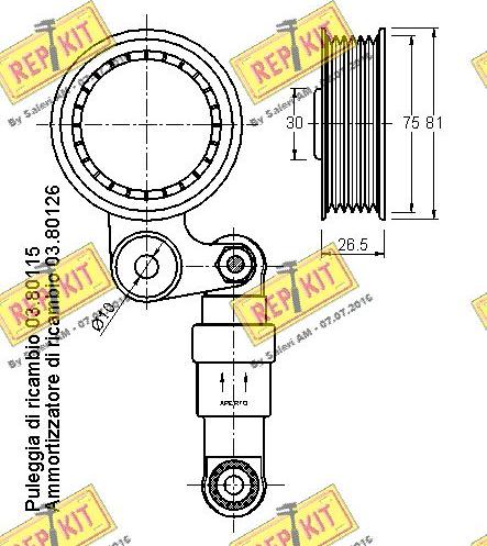 REPKIT RKT1852 - Kəmər Dartıcı, v-yivli kəmər furqanavto.az