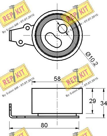 REPKIT RKT1884 - Gərginlik kasnağı, vaxt kəməri furqanavto.az