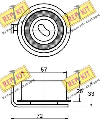 REPKIT RKT1878 - Gərginlik kasnağı, vaxt kəməri furqanavto.az