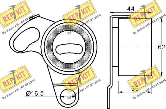 REPKIT RKT1340 - Gərginlik kasnağı, vaxt kəməri furqanavto.az