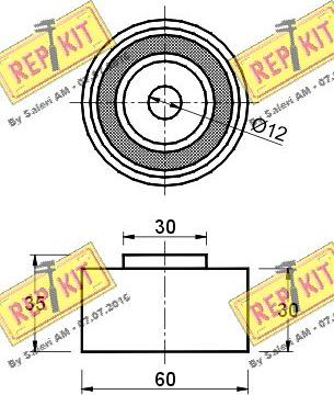 REPKIT RKT1343 - Yönləndirmə / Bələdçi kasnağı, vaxt kəməri furqanavto.az