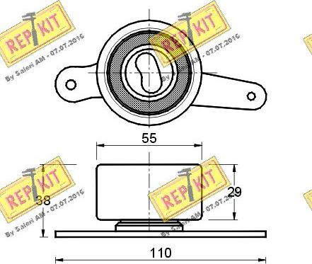 REPKIT RKT1312 - Gərginlik kasnağı, vaxt kəməri furqanavto.az