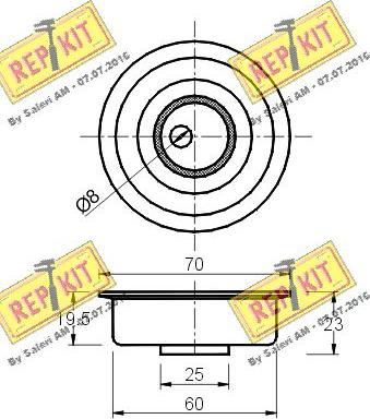 REPKIT RKT1328 - Gərginlik kasnağı, vaxt kəməri furqanavto.az