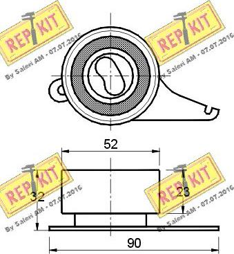 REPKIT RKT1322 - Gərginlik kasnağı, vaxt kəməri furqanavto.az