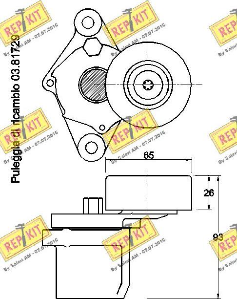 REPKIT RKT3455 - Kəmər Dartıcı, v-yivli kəmər furqanavto.az