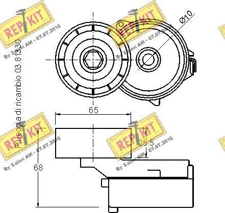 REPKIT RKT3045 - Kəmər Dartıcı, v-yivli kəmər furqanavto.az