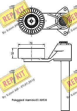 REPKIT RKT3030 - Kəmər Dartıcı, v-yivli kəmər furqanavto.az