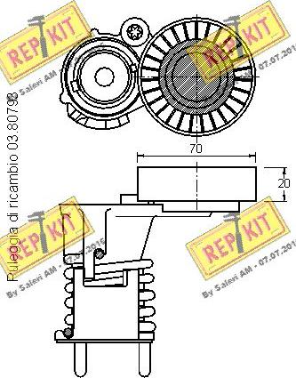 REPKIT RKT3146 - Kəmər Dartıcı, v-yivli kəmər furqanavto.az