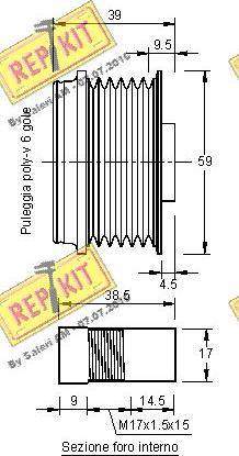 REPKIT RKT3151 - Kasnak, alternator, sərbəst dönərli mufta furqanavto.az