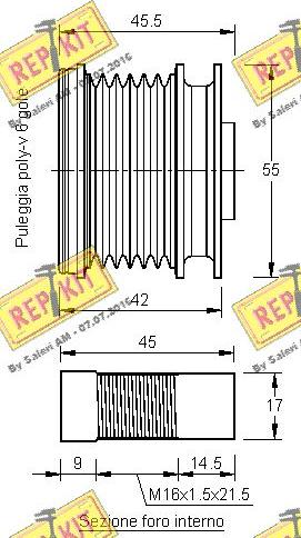 REPKIT RKT3137 - Kasnak, alternator, sərbəst dönərli mufta furqanavto.az