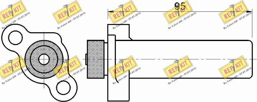 REPKIT RKT3285 - Vibrasiya damperi, vaxtlama kəməri furqanavto.az