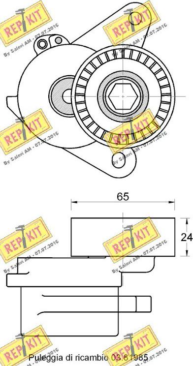 REPKIT RKT3700 - Kəmər Dartıcı, v-yivli kəmər furqanavto.az