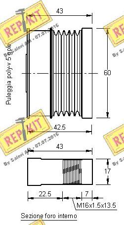 REPKIT RKT2912 - Kasnak, alternator, sərbəst dönərli mufta furqanavto.az